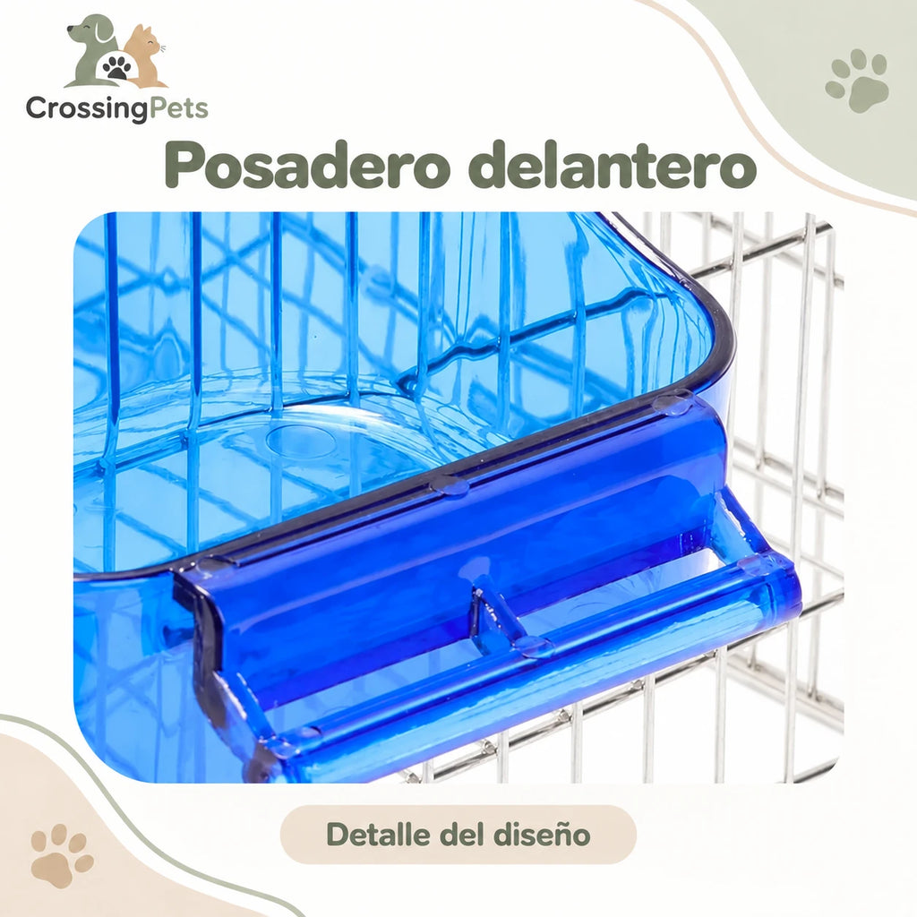 Bañera compacta con posadero para aves — CrossingPets · imagen 5