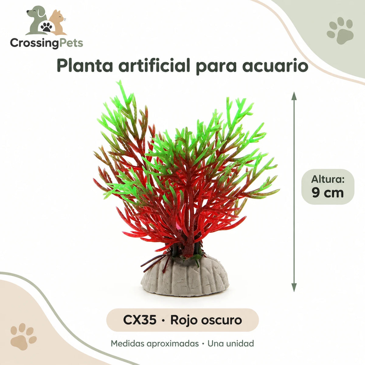 Plantas artificiales para acuario · 24 modelos — CrossingPets · imagen 17