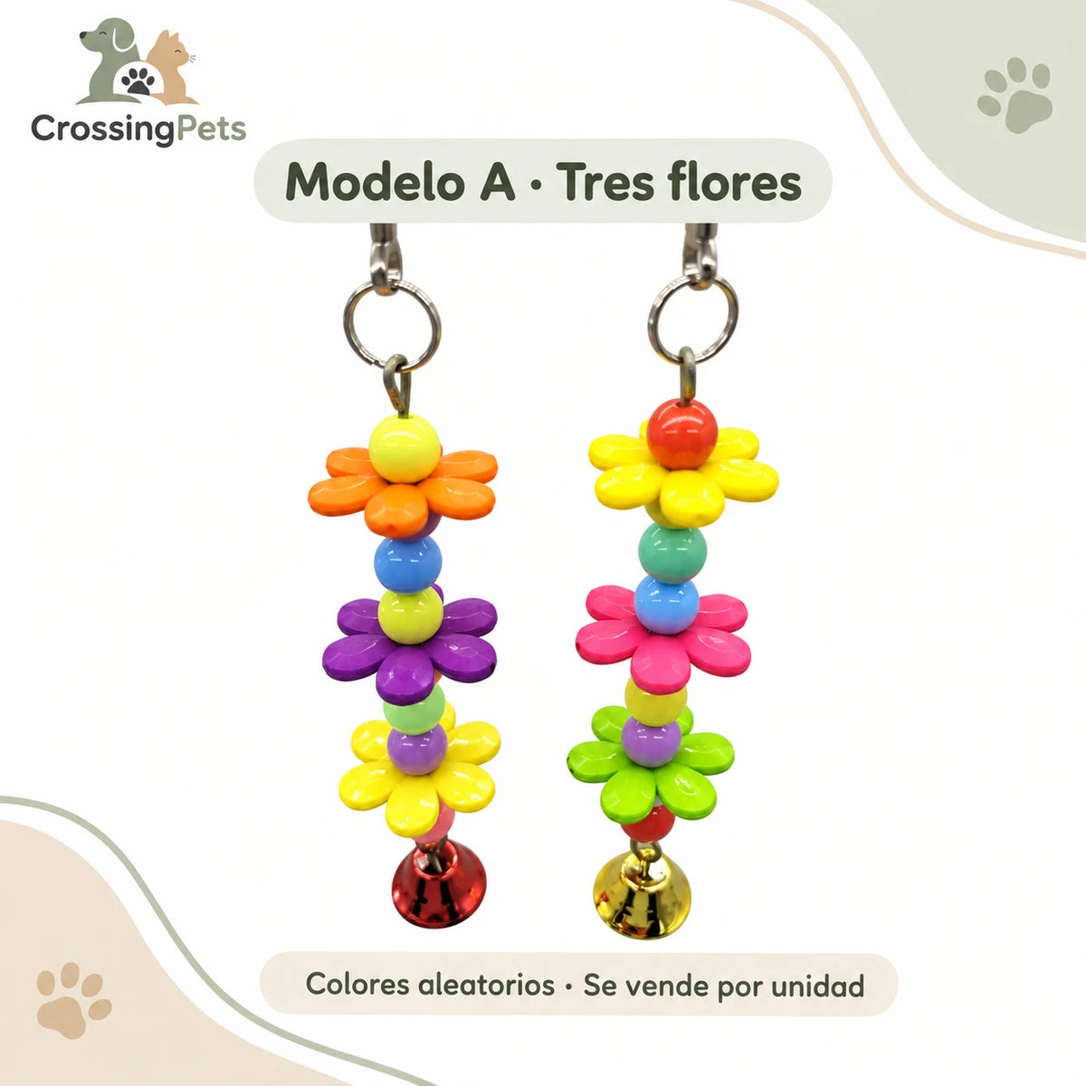 Juguete colgante con campana para aves — CrossingPets · imagen 7
