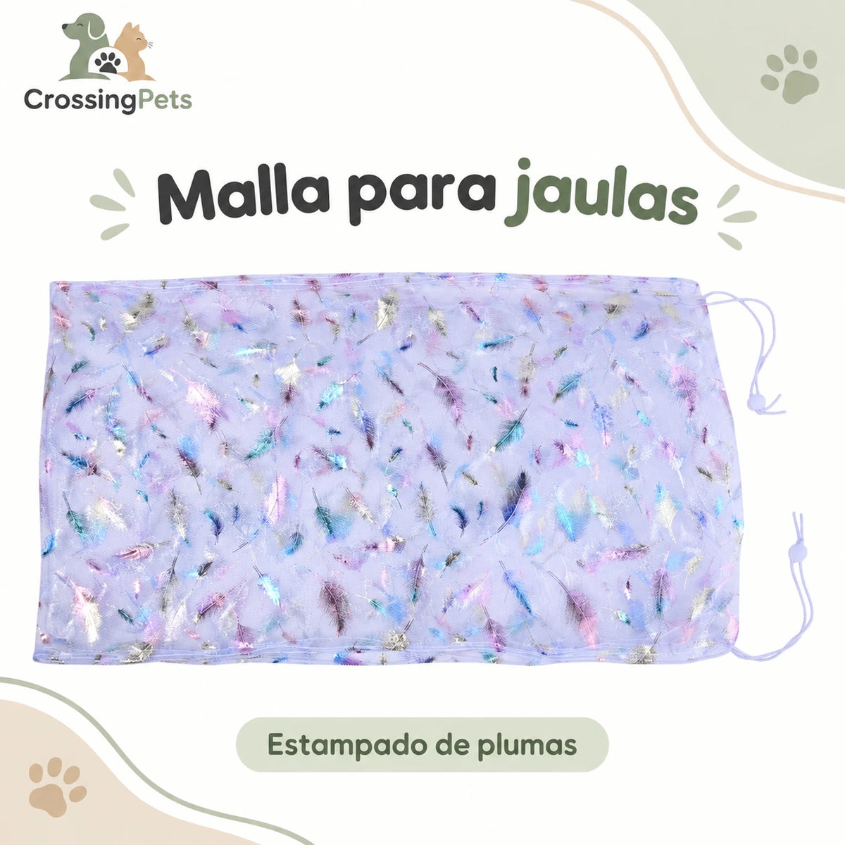 Malla ajustable para la base de jaulas de aves — CrossingPets · imagen 1