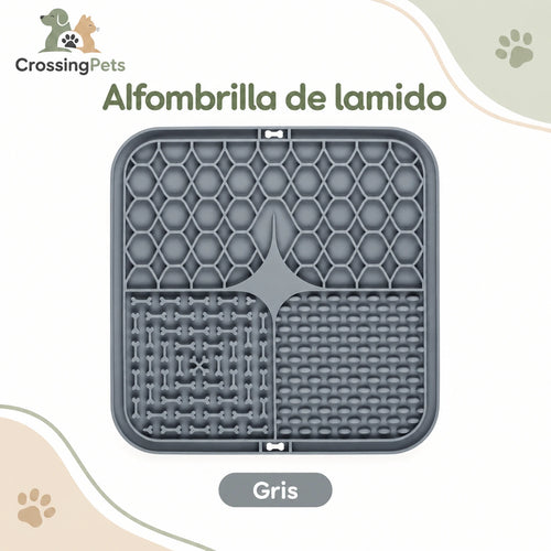 Alfombrilla de lamido de silicona con ventosas — CrossingPets · imagen 1