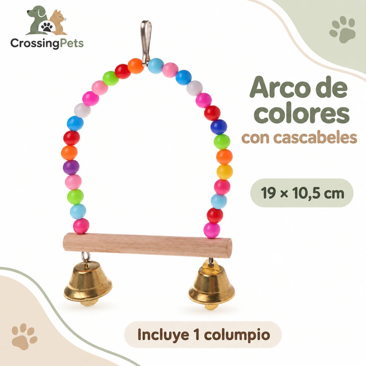 Columpios y perchas de madera para aves — CrossingPets · imagen 3