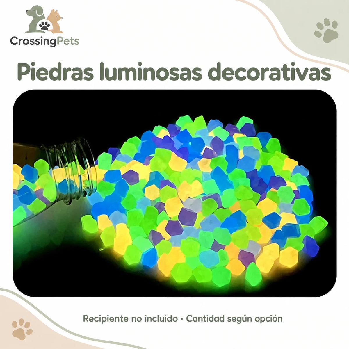 Piedras luminosas decorativas · 50, 100 o 200 piezas — CrossingPets · imagen 11