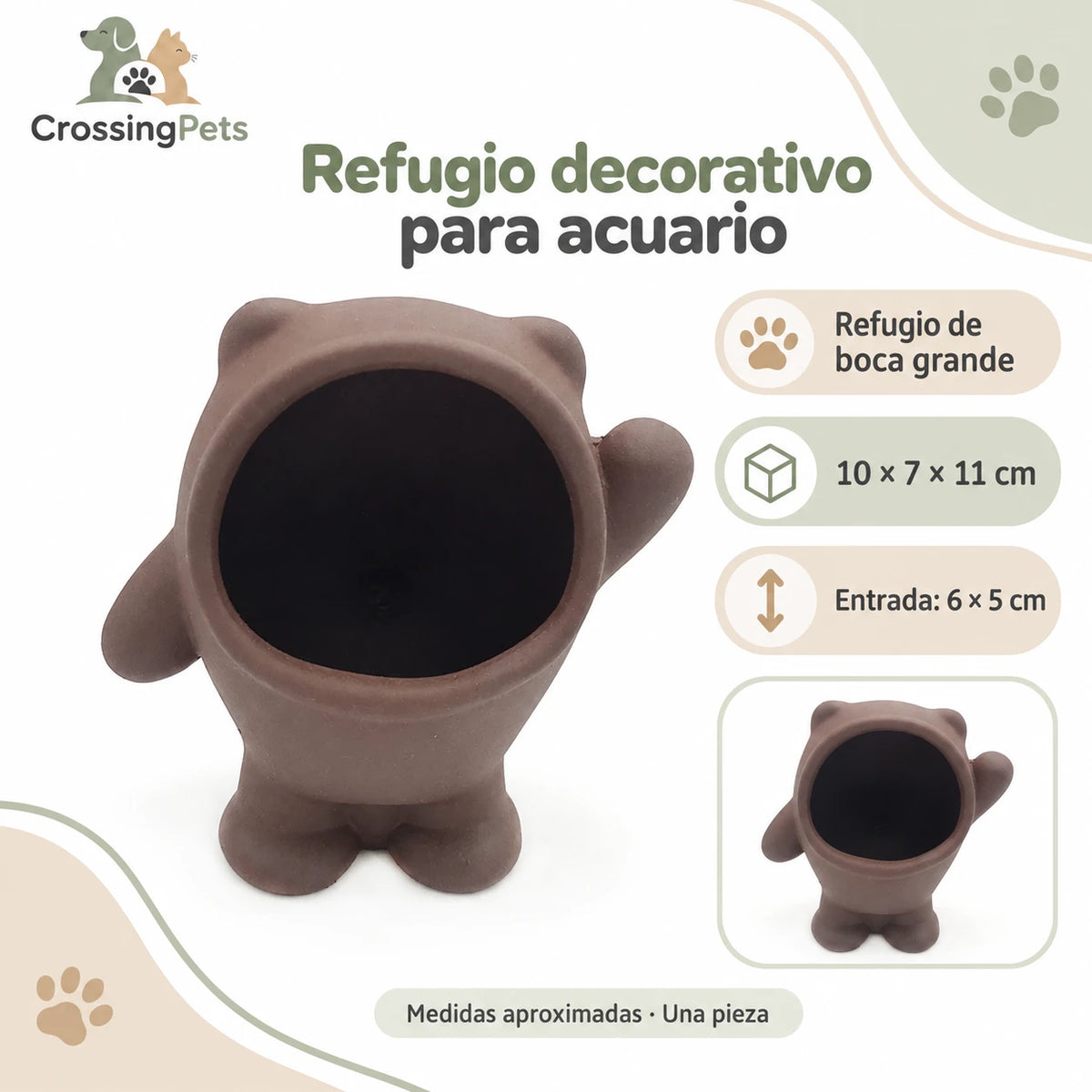 Refugios de cerámica para acuario · 45 modelos — CrossingPets · imagen 33