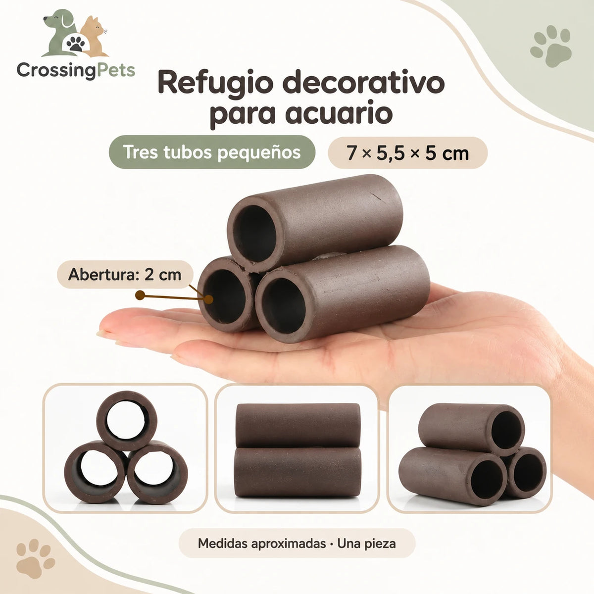 Refugios de cerámica para acuario · 45 modelos — CrossingPets · imagen 15