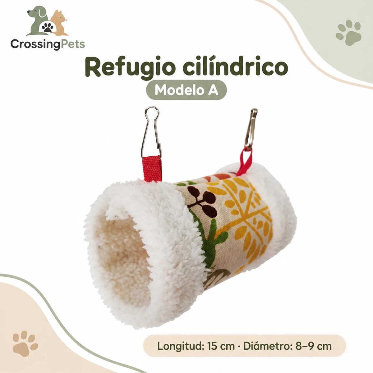 Refugios colgantes de tela para aves — CrossingPets · imagen 3