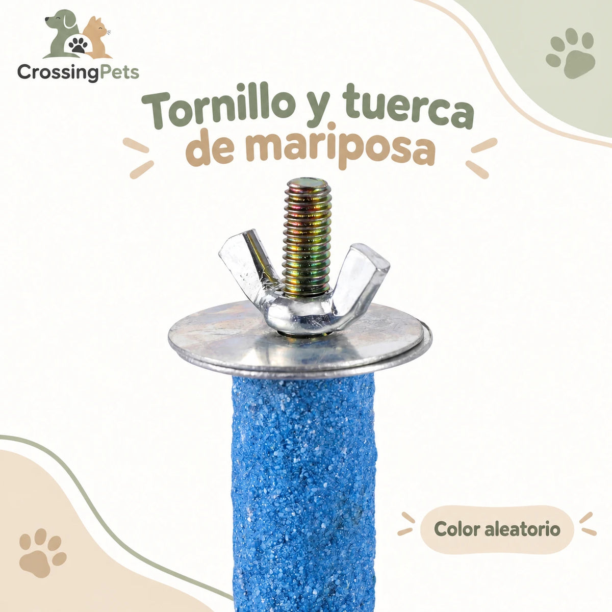 Posadero texturizado para aves y opción de fijación — CrossingPets · imagen 13