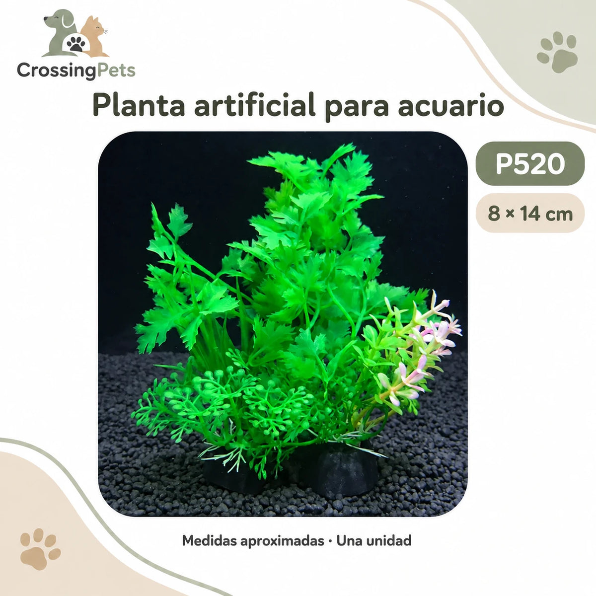 Plantas artificiales para acuario · Modelos sueltos y packs — CrossingPets · imagen 9