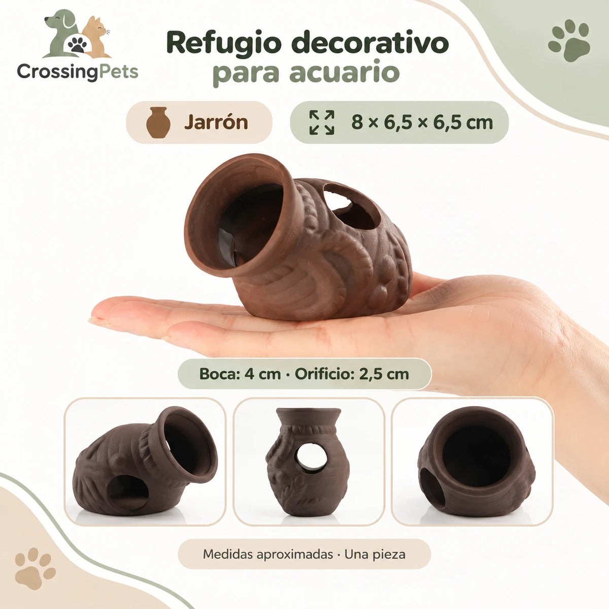Refugios de cerámica para acuario · 45 modelos — CrossingPets · imagen 17