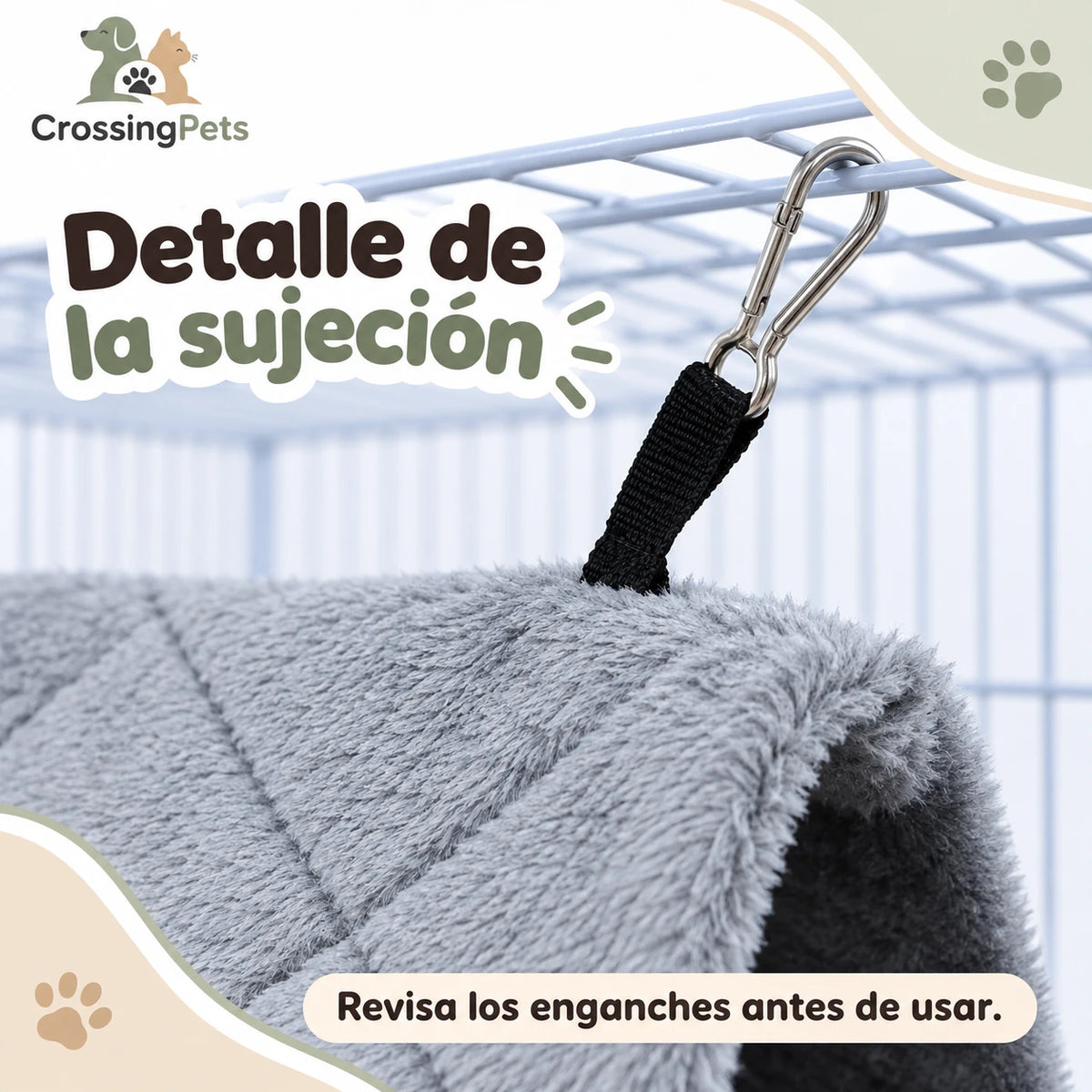 Refugio triangular colgante de tela para aves — CrossingPets · imagen 7