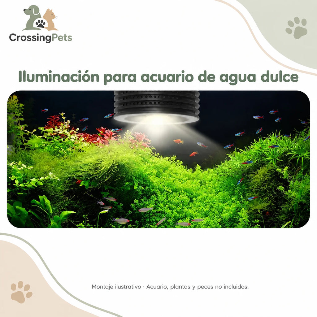 Lámpara LED ASTA 20 para acuario de agua dulce · Brazo flexible — CrossingPets · imagen 3