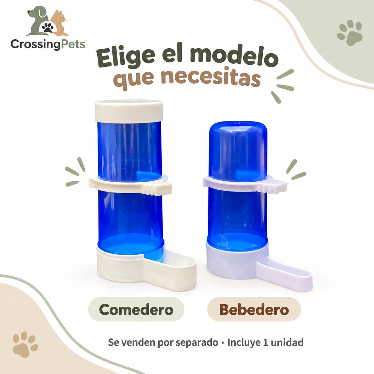 Comedero o bebedero de depósito para aves — CrossingPets · imagen 6