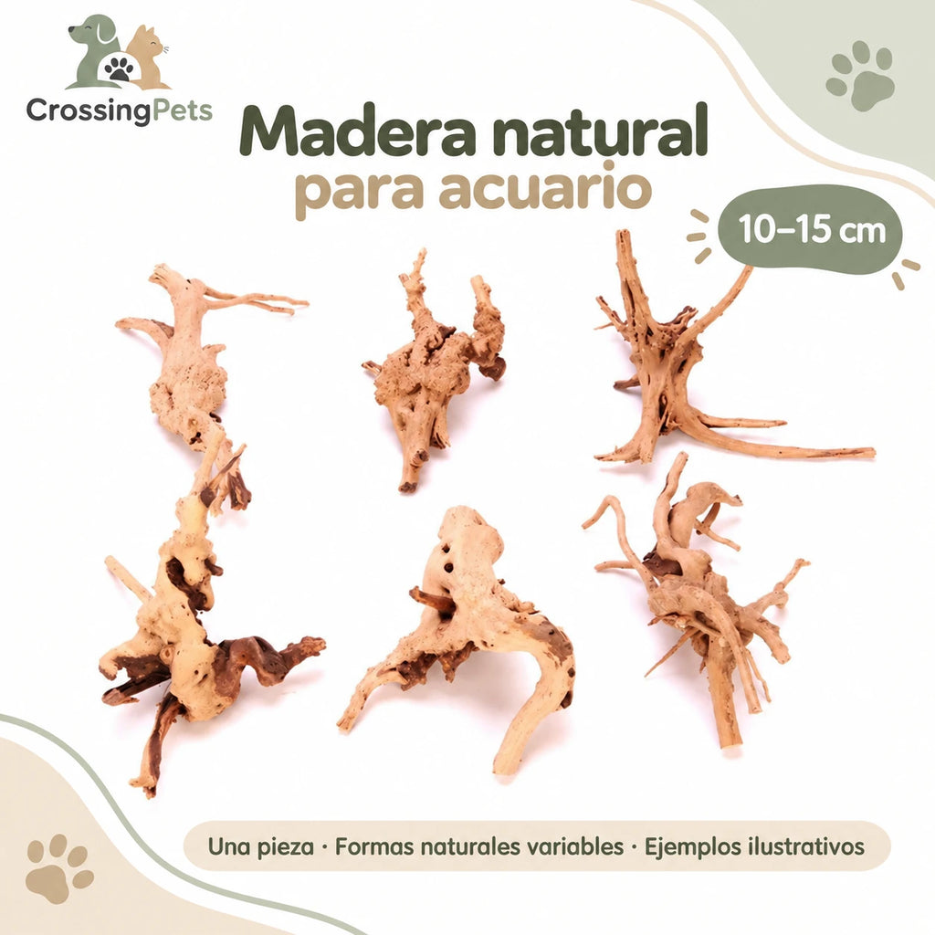 Madera natural decorativa para acuario · 3 tamaños — CrossingPets · imagen 9