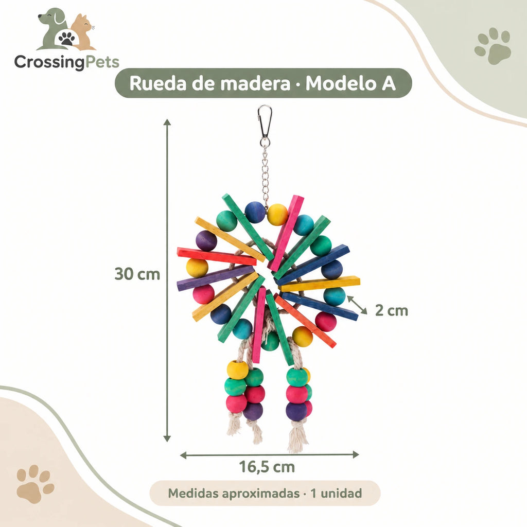 Juguetes colgantes para aves: pack y modelos individuales — CrossingPets · imagen 8