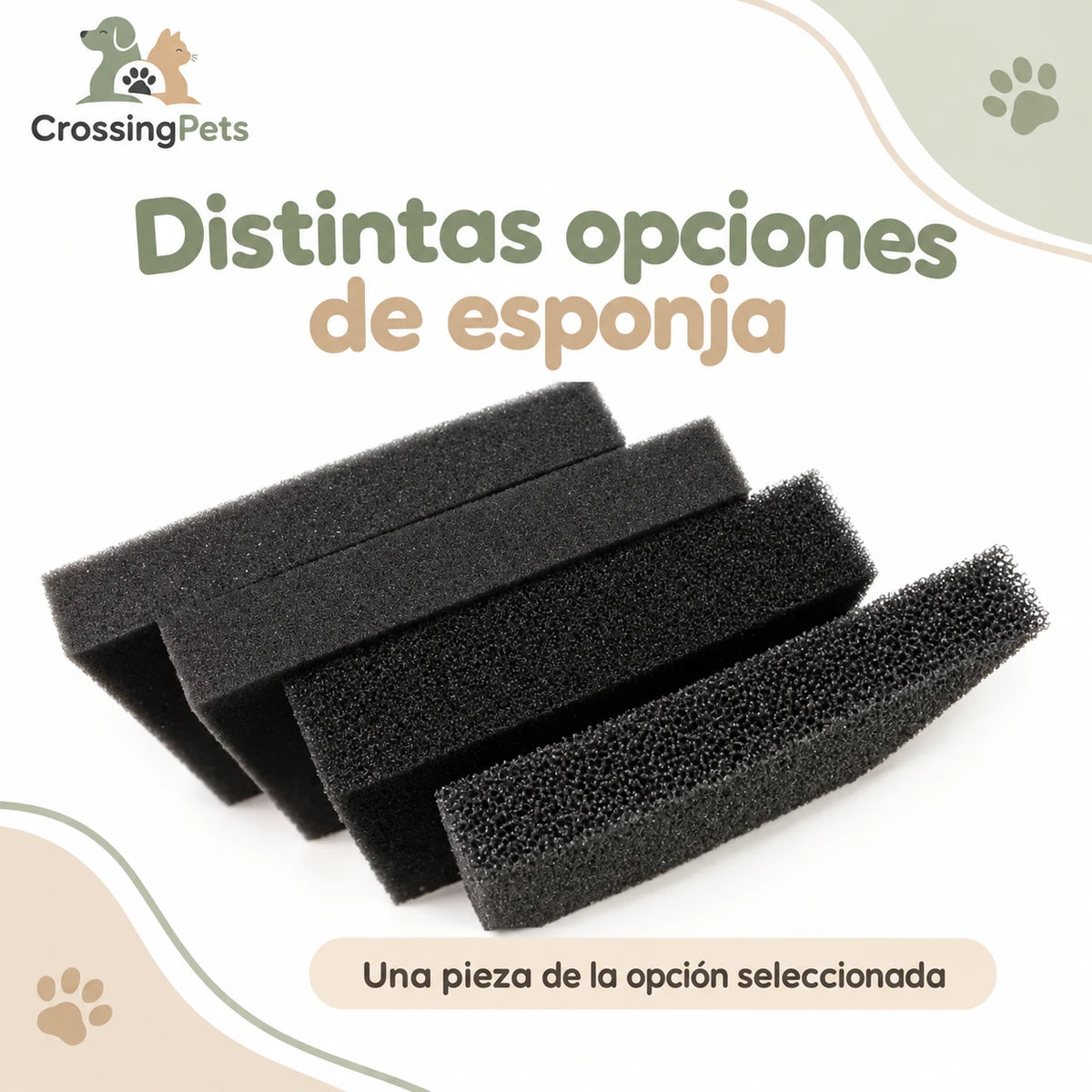 Esponja filtrante recortable para acuario en varios tamaños y poros — CrossingPets · imagen 5