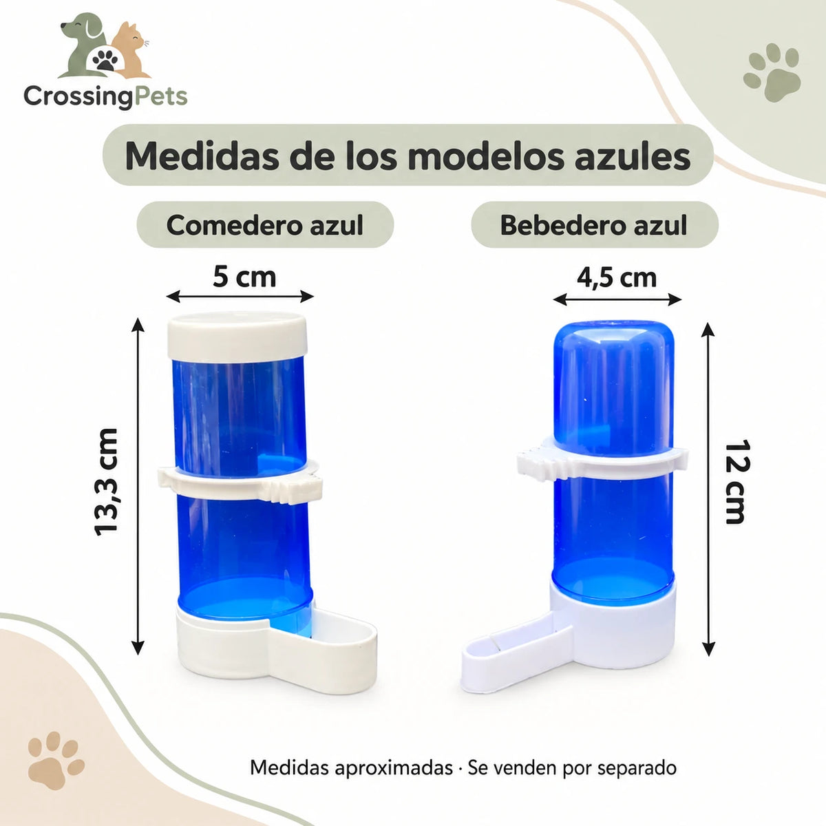 Comedero o bebedero de depósito para aves — CrossingPets · imagen 8