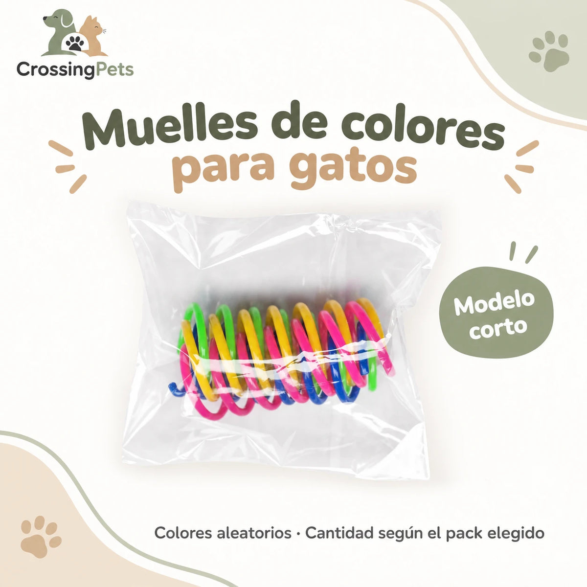 Muelles de colores para gatos — CrossingPets · imagen 2