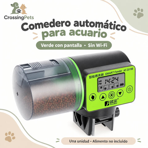 Comedero automático para acuario con varias opciones de control