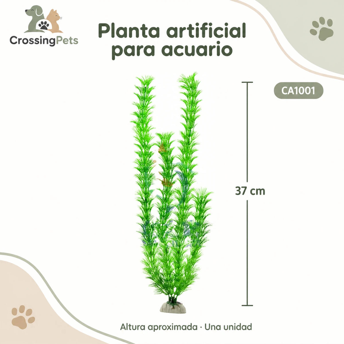 Plantas artificiales para acuario · Modelos sueltos y packs — CrossingPets · imagen 18