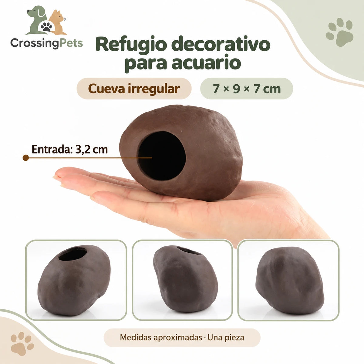 Refugios de cerámica para acuario · 45 modelos — CrossingPets · imagen 9