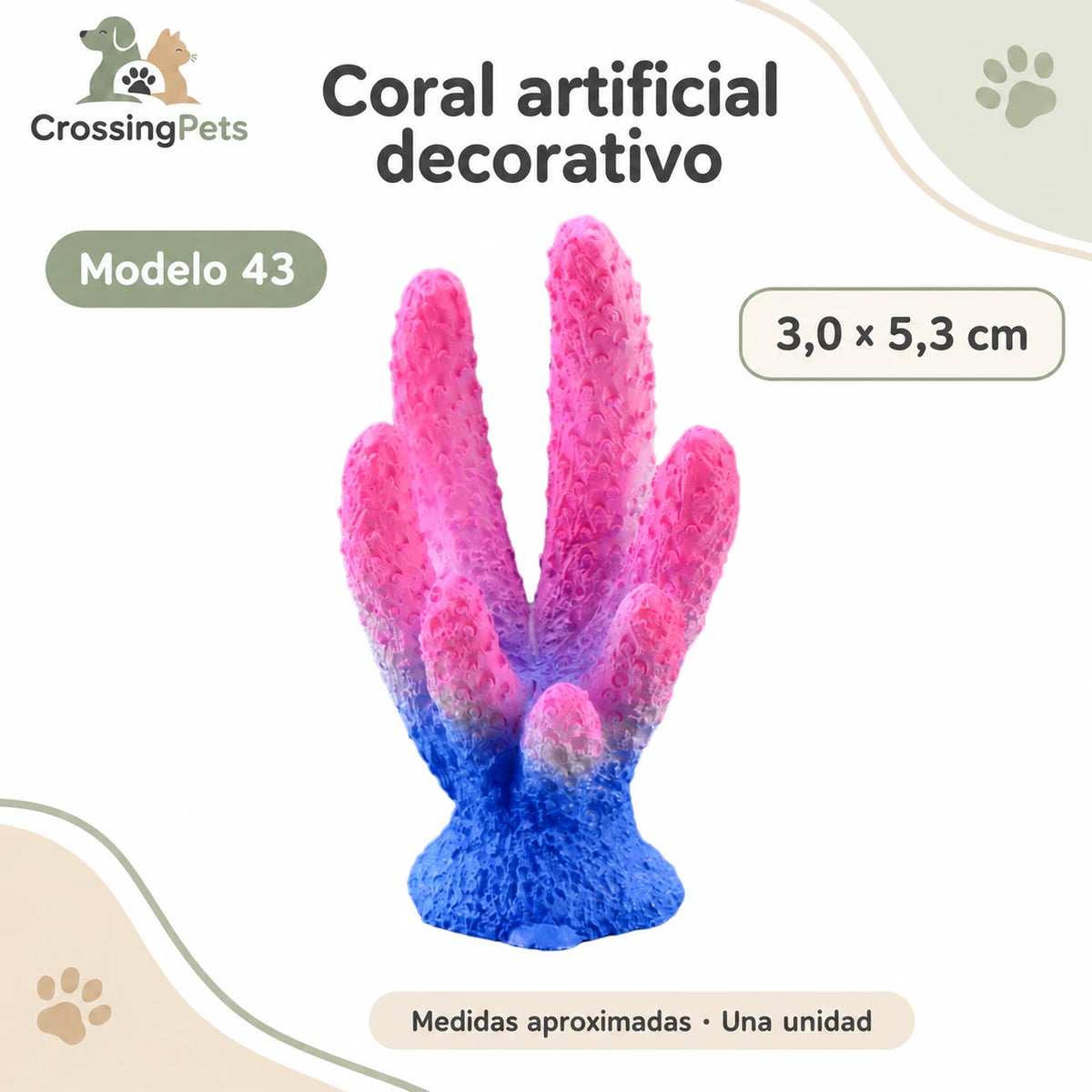 Adornos y plantas artificiales para acuario · 56 modelos — CrossingPets · imagen 43