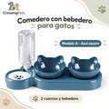 Comedero con bebedero de depósito para gatos — CrossingPets · imagen 1