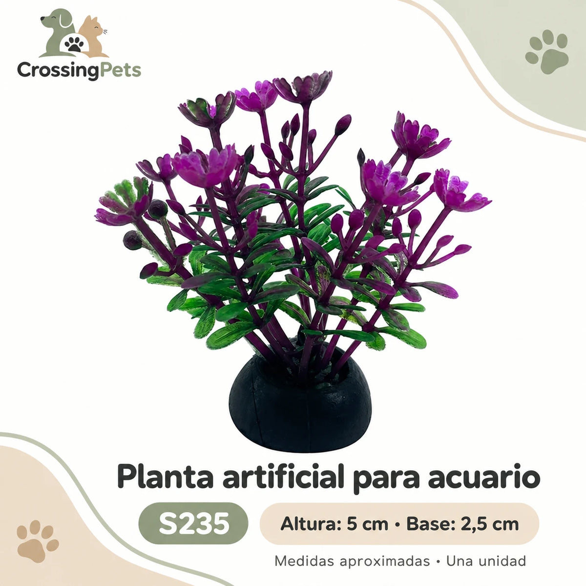 Plantas artificiales para acuario · 24 modelos — CrossingPets · imagen 11