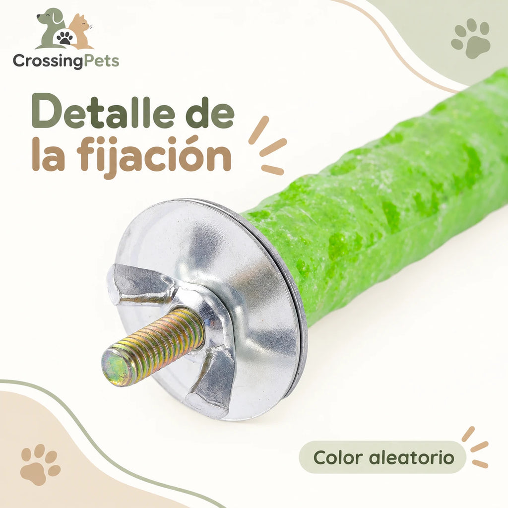 Posadero texturizado para aves y opción de fijación — CrossingPets · imagen 12