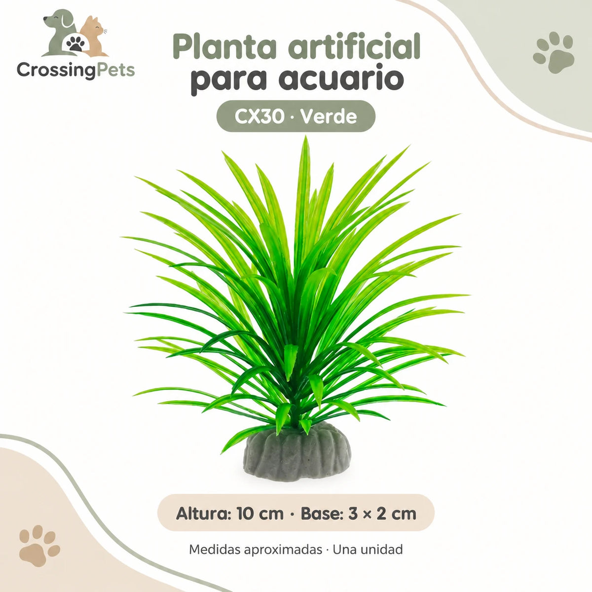 Plantas artificiales para acuario · 24 modelos — CrossingPets · imagen 14