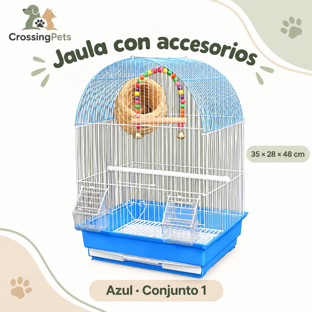 Jaula compacta para aves con accesorios — CrossingPets · imagen 19