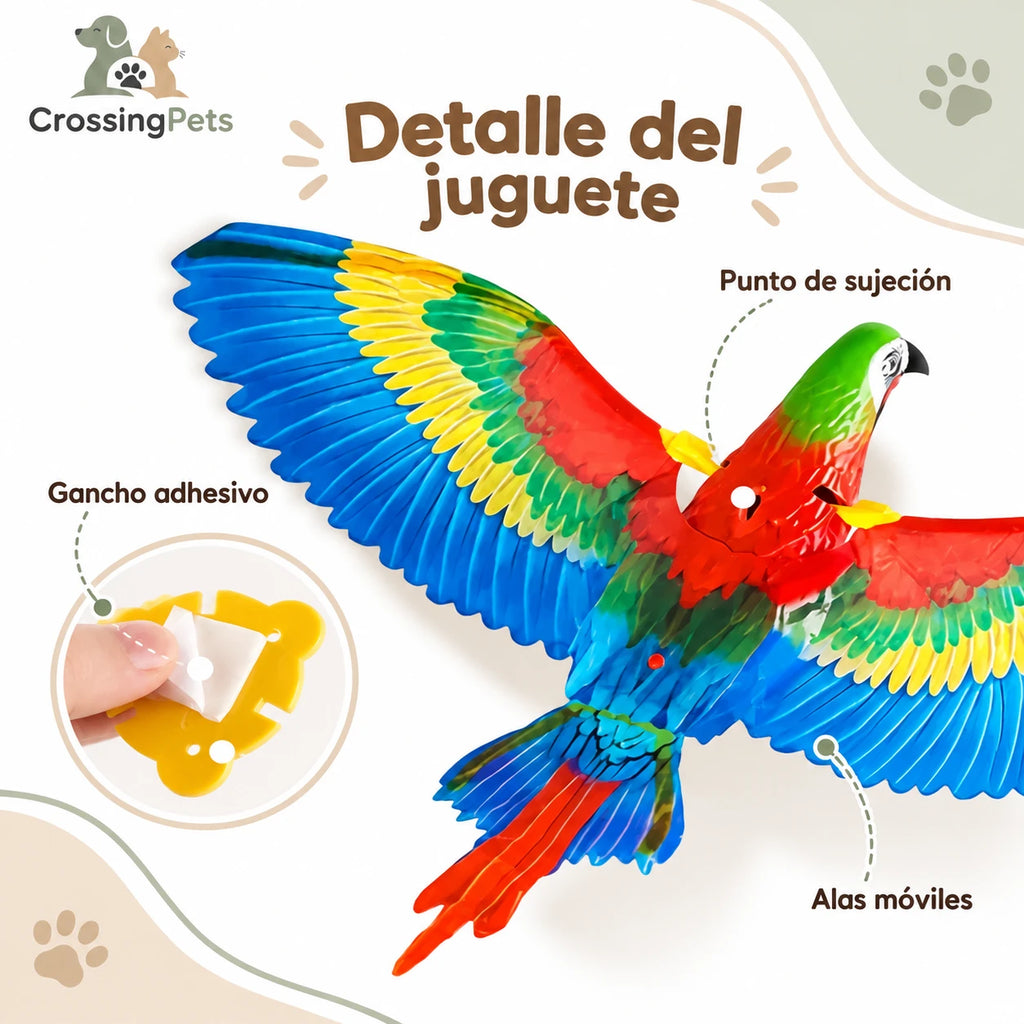Pájaro colgante con alas móviles para gatos — CrossingPets · imagen 7