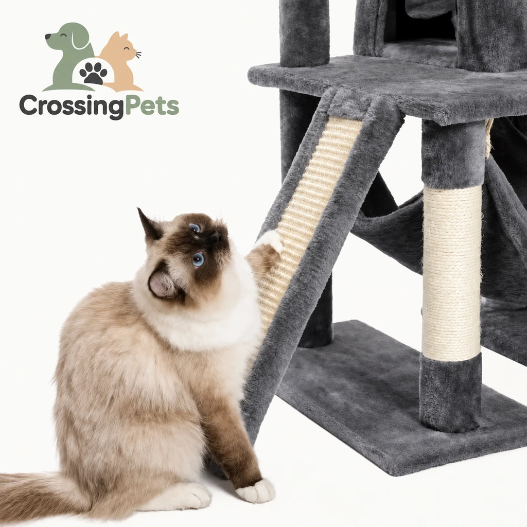 Árboles rascadores bajos para gatos CrossingPets — imagen 15