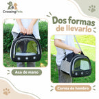 Bolso transportín con ventana frontal y correa — CrossingPets · imagen 6