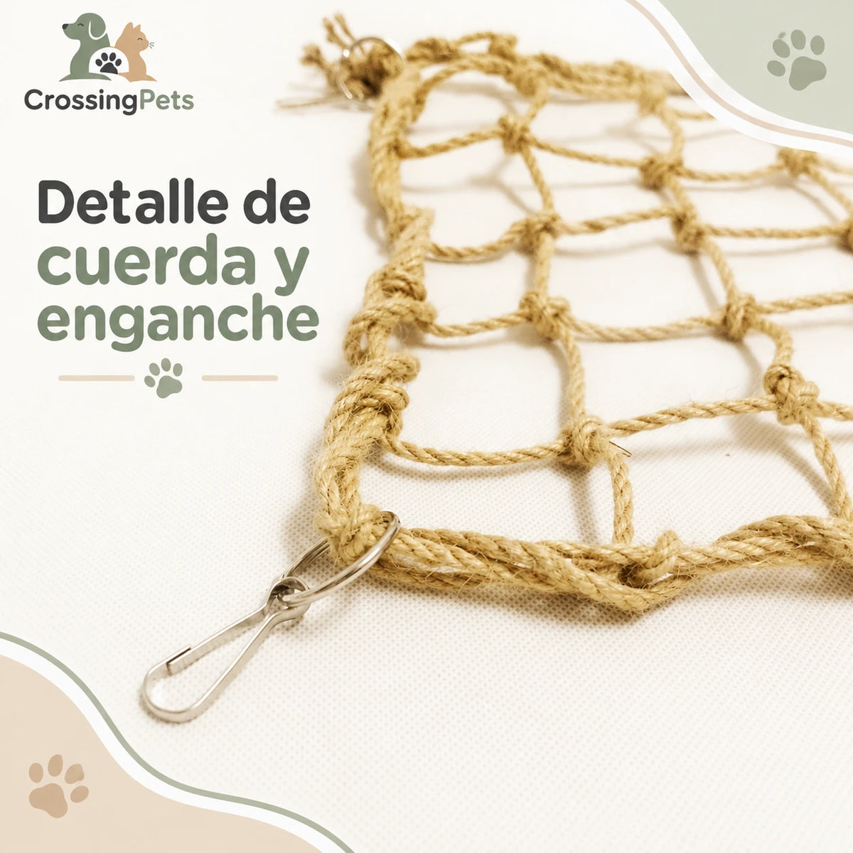 Red de cuerda para aves en dos tamaños — CrossingPets · imagen 5