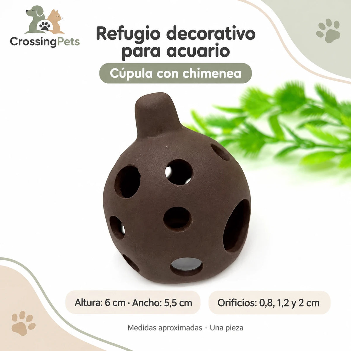 Refugios de cerámica para acuario · 45 modelos — CrossingPets · imagen 22