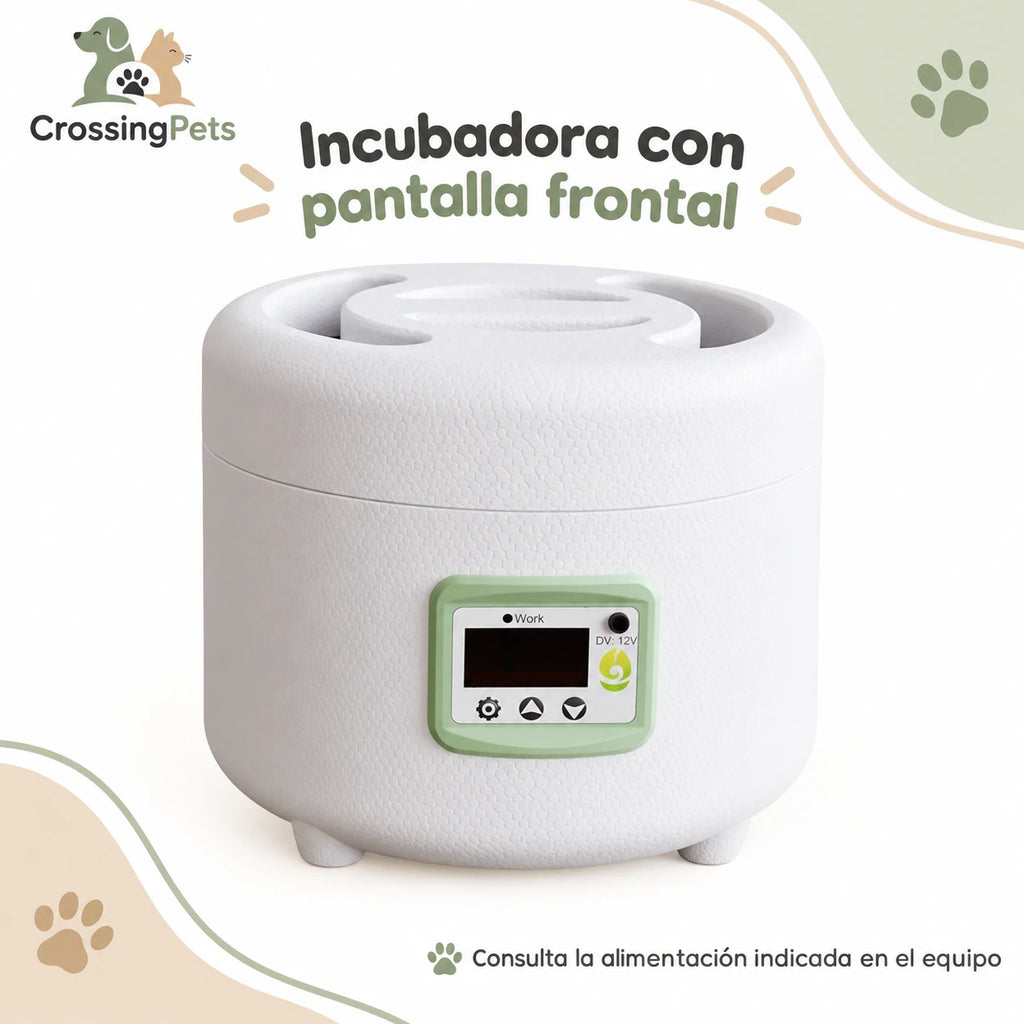 Incubadora compacta con panel digital y tapa superior — CrossingPets · imagen 6