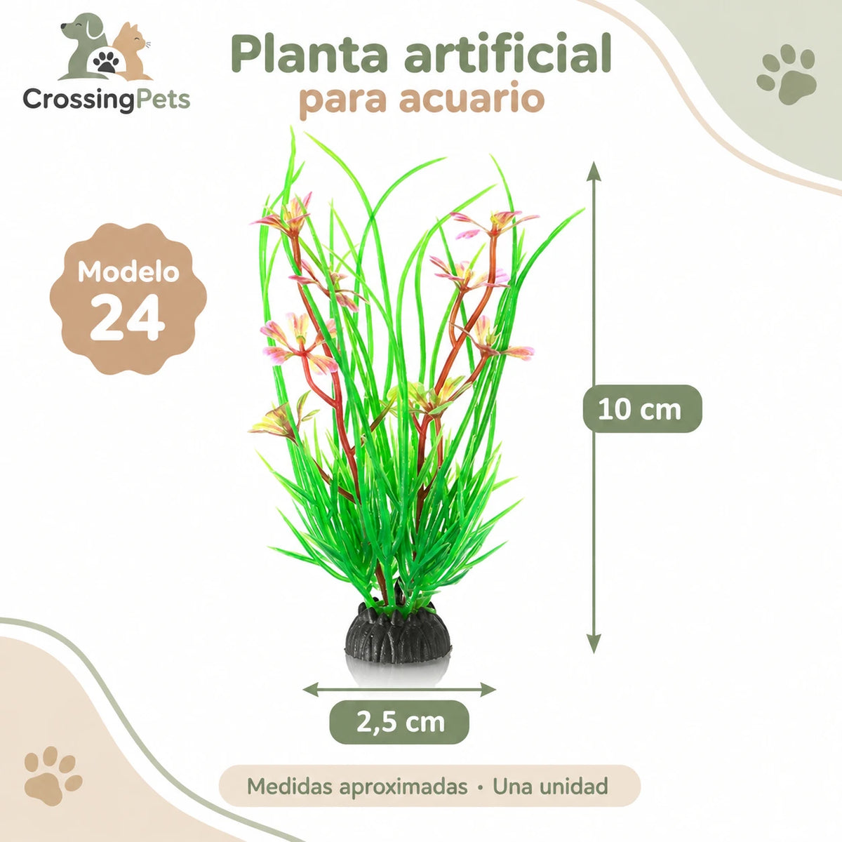 Adornos y plantas artificiales para acuario · 56 modelos — CrossingPets · imagen 24