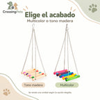 Columpio de madera con cuentas y cadenas para aves — CrossingPets · imagen 4