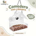 Comedero acrílico para aves con cámara Wi-Fi — CrossingPets · imagen 1