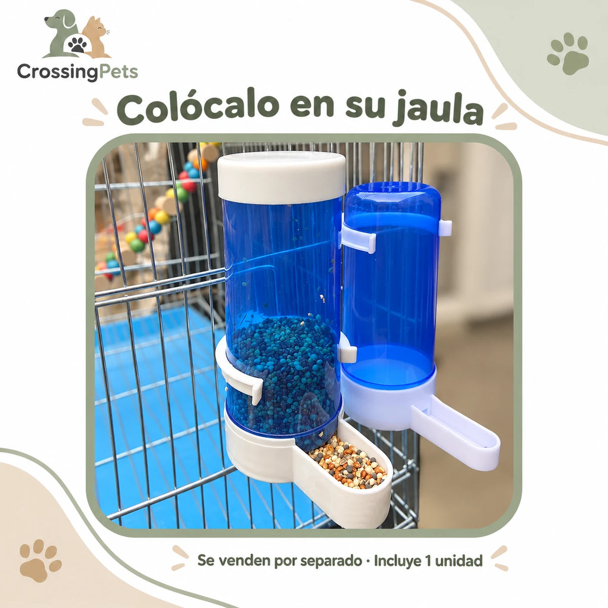 Comedero o bebedero de depósito para aves — CrossingPets · imagen 5