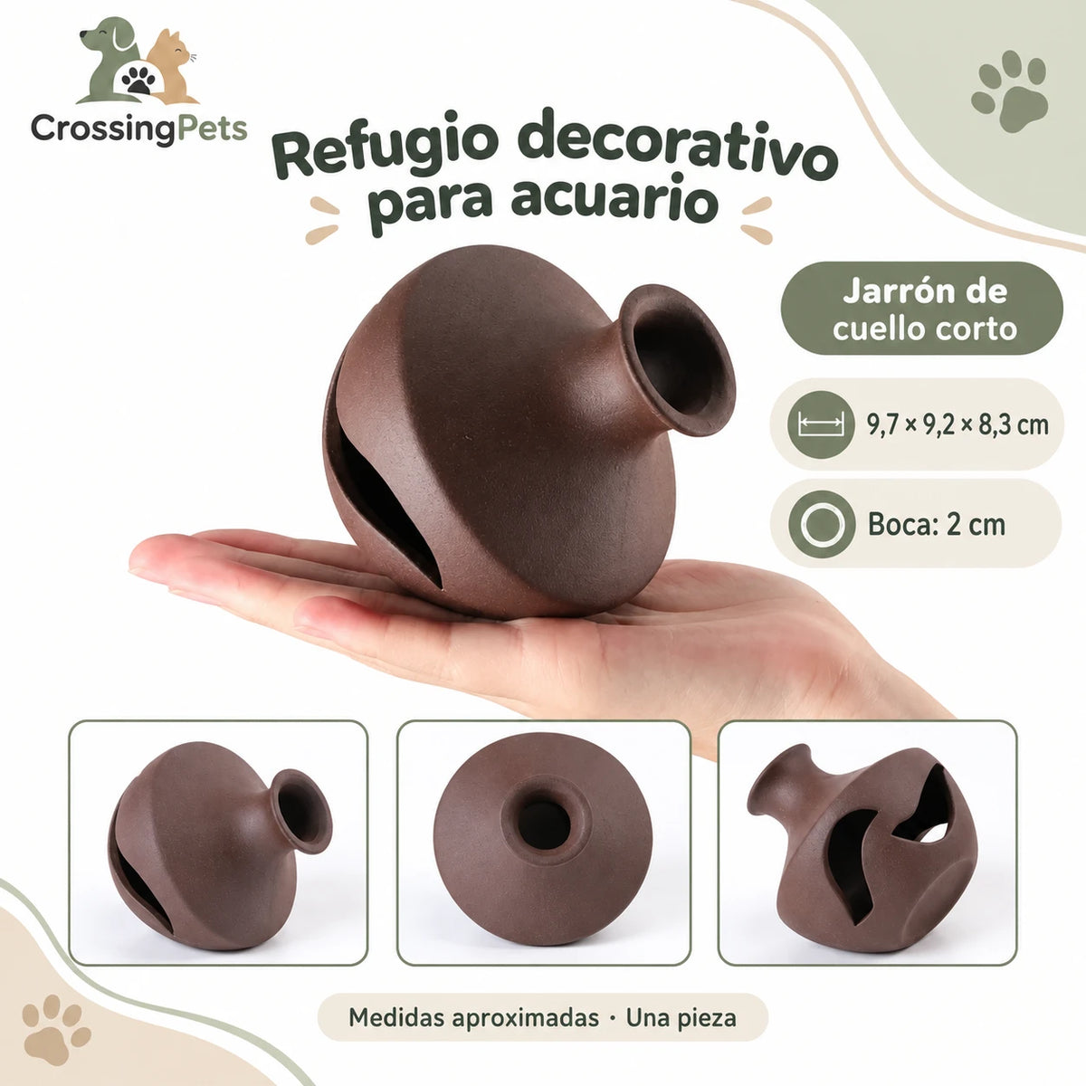 Refugios de cerámica para acuario · 45 modelos — CrossingPets · imagen 43
