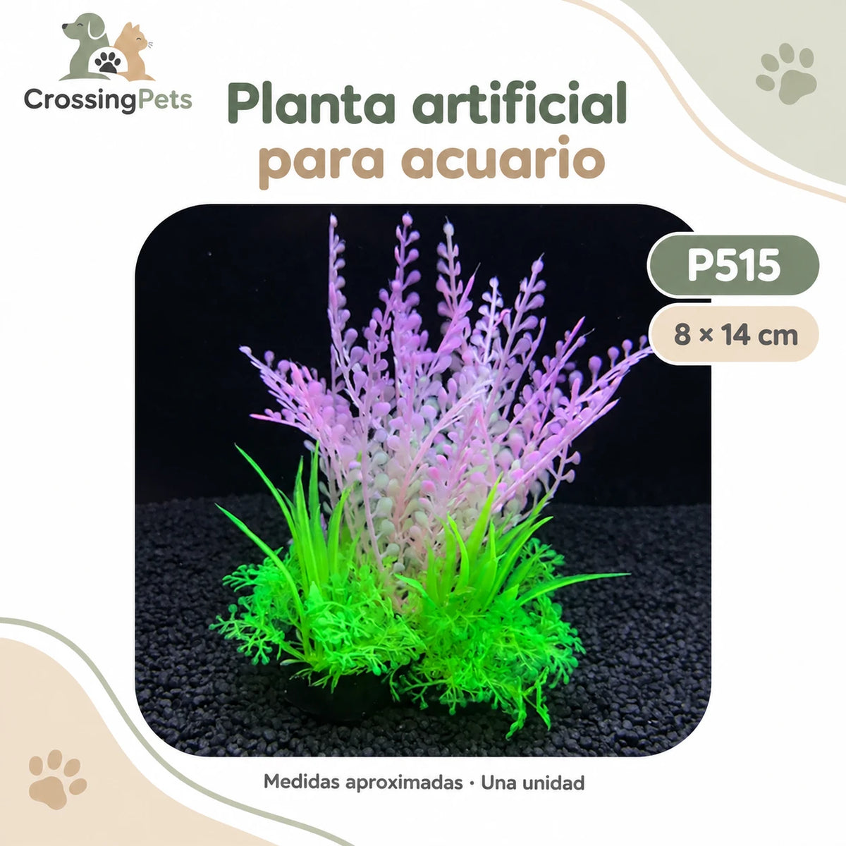 Plantas artificiales para acuario · Modelos sueltos y packs — CrossingPets · imagen 8