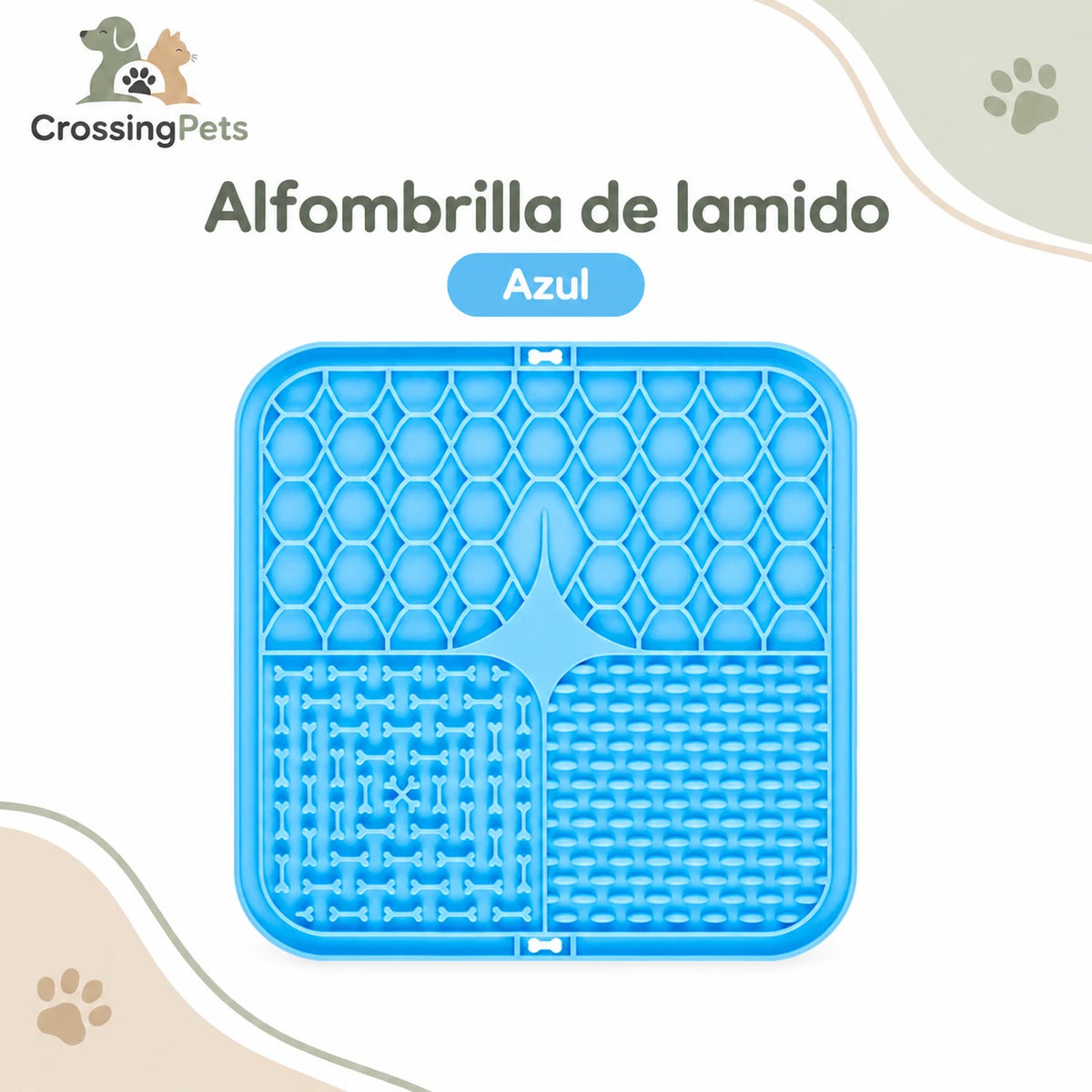 Alfombrilla de lamido de silicona con ventosas — CrossingPets · imagen 5