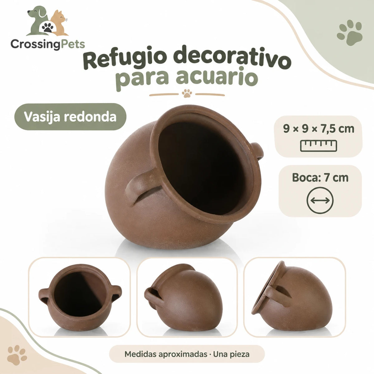 Refugios de cerámica para acuario · 45 modelos — CrossingPets · imagen 25