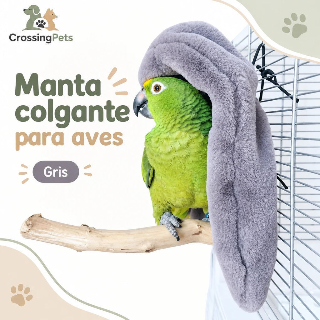 Manta colgante de felpa para aves — CrossingPets · imagen 1