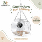 Comedero acrílico para aves con cámara Wi-Fi — CrossingPets · imagen 5