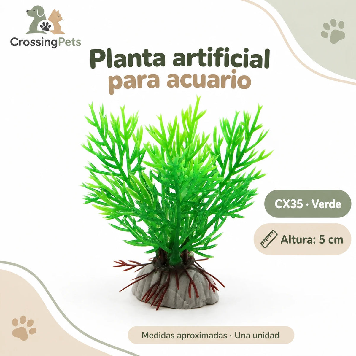 Plantas artificiales para acuario · 24 modelos — CrossingPets · imagen 16