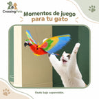 Pájaro colgante con alas móviles para gatos — CrossingPets · imagen 6