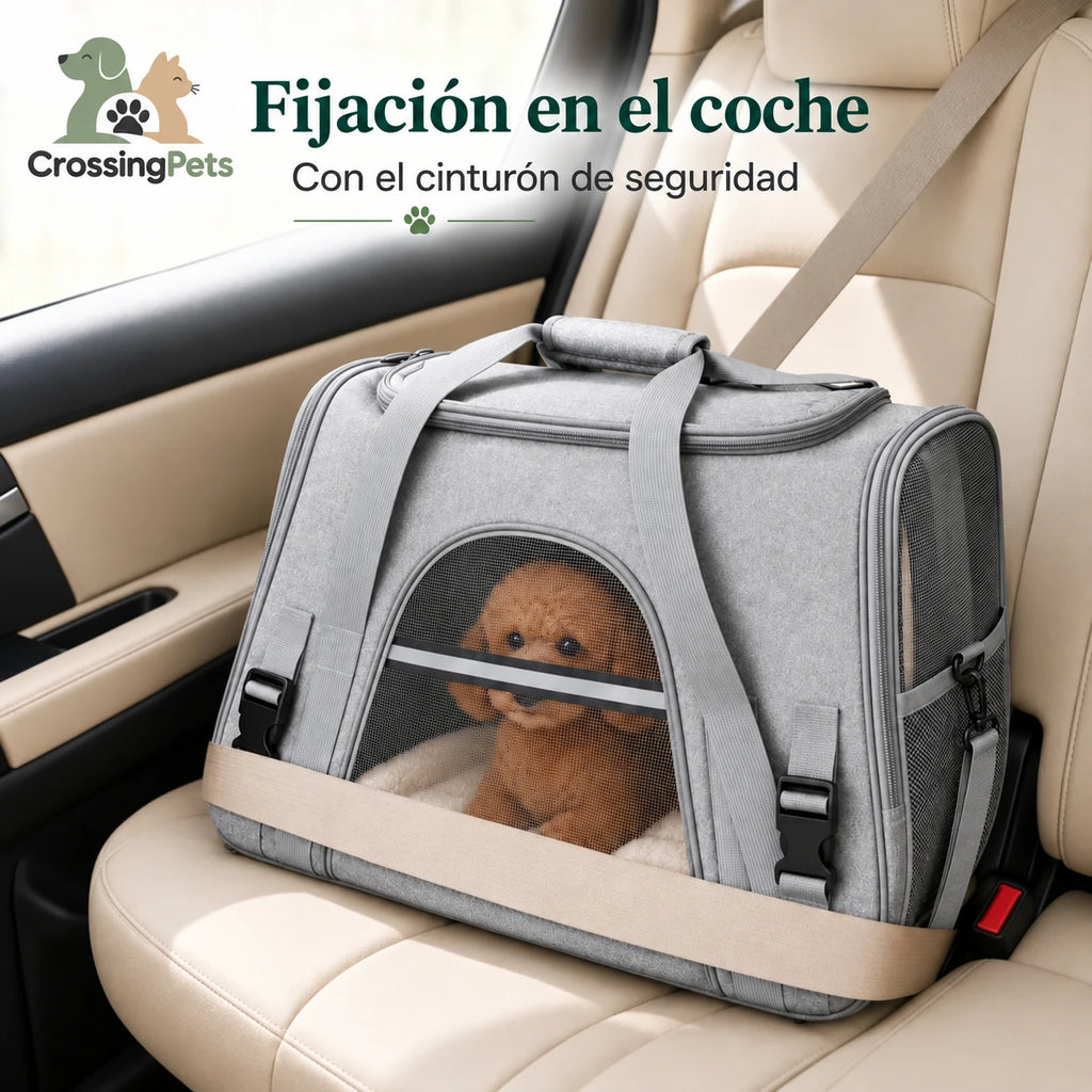 Bolsa transportadora CrossingPets — imagen 11, información en español