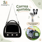 Bolso transportín con ventana frontal y correa — CrossingPets · imagen 7